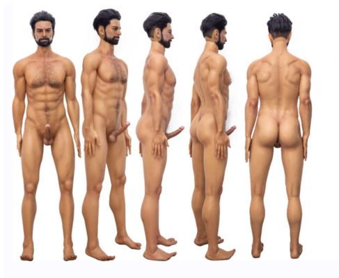 kaufen 176cm Silikon Männliche Liebe Sexpuppe Realistisch Ganz Rücken Frisur Kraftvolle Arme Muskelbeine Online-Herstellung